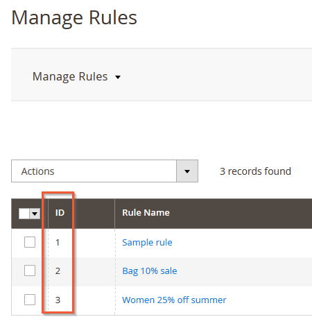 Manage Rules | Coupon Code Generator for Magento 2