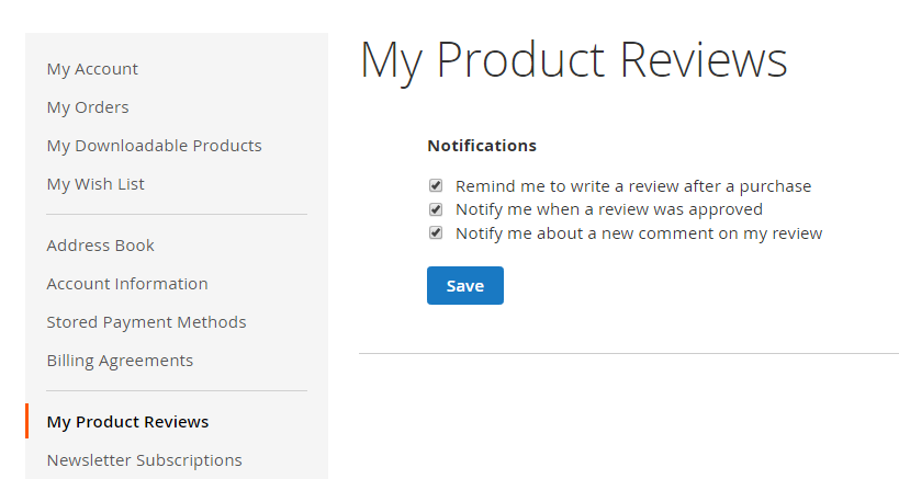 My Products Reviews | Advanced Reviews for Magento 2