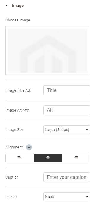 Configuring image Widgets | Buildify for Magento 2