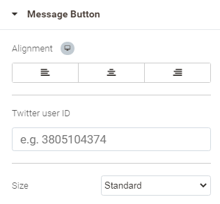 twitter message button Widgets | Buildify for Magento 2