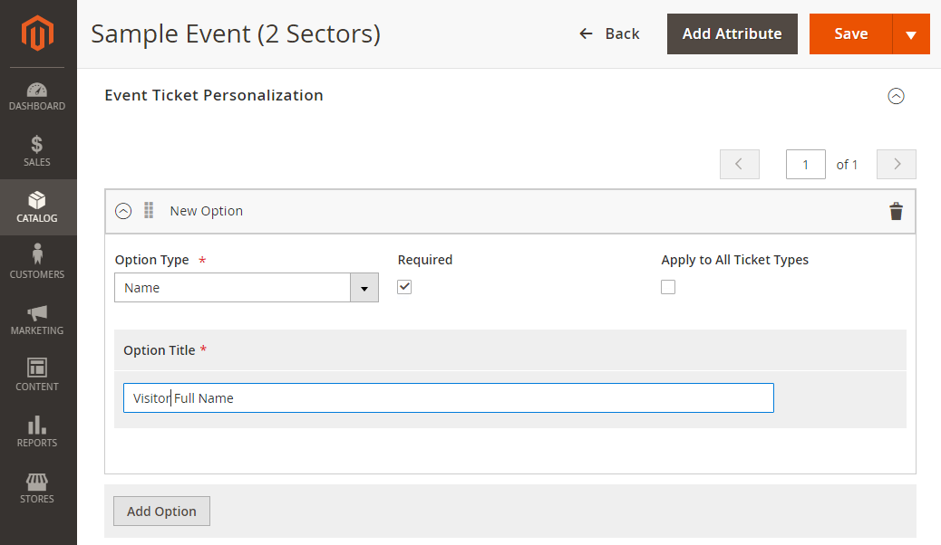 Event Ticket Personalization | Event Tickets for Magento 2