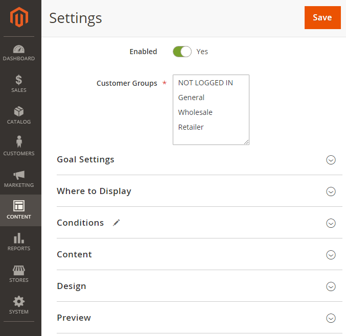 General settings | Free Shipping Bar for Magento 2
