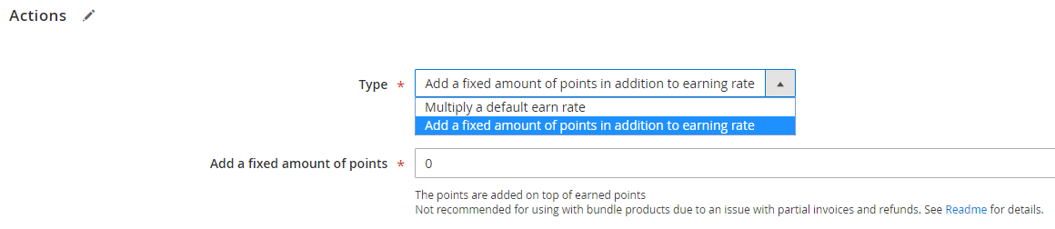 Conditions and Actions | Reward Points for Magento 2