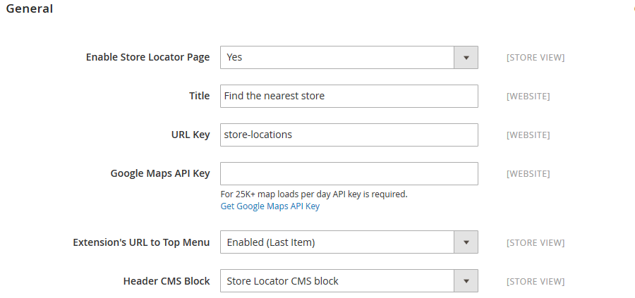 Adjusting Store Locator Settings | Store Locator for Magento 2