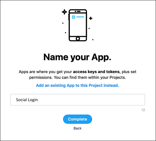Creating a Twitter Project and a Social Login App | Social Login for Magento 2