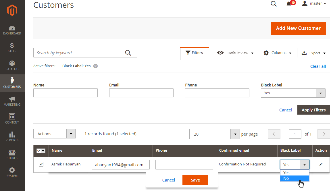 Display in the Customers and Orders Grid | Customer Attributes for Magento 2