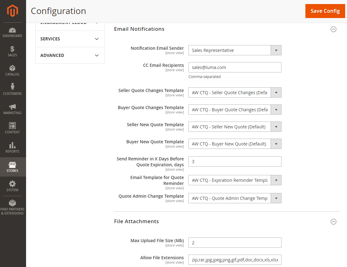 Email Notifications | Cart to Quote for Magento 2