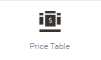 price table Widgets | Buildify for Magento 2
