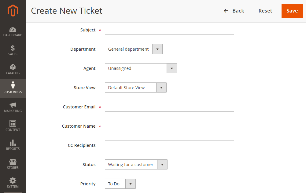 Creating Ticket | Help Desk Ultimate for Magento 2